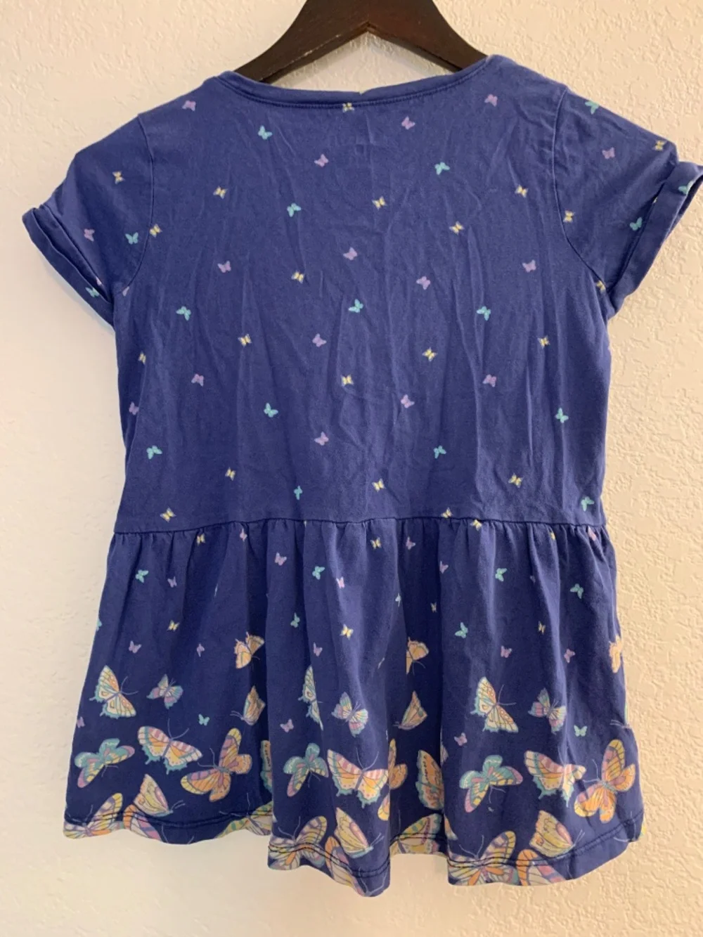 OshKosh B'gosh Blue Butterfly Print Kids Tee | 10